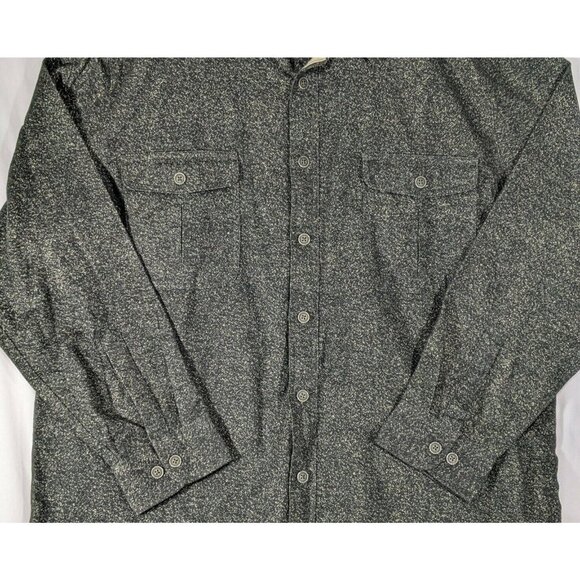 Freedom Foundry Button Front Shirt Green Mens XXL Long Sleeve Heavyweight - Picture 4 of 12